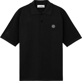 Stone Island S00B5 KNITTED POLO Size: XXL, colour: BLACK