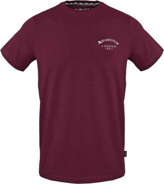 Aquascutum Heren-T-shirt London 1851 van katoenmix (Rood)