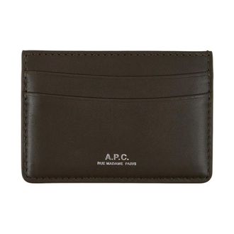 A.P.C. Portacarte Andr&eacute; - - Accessories - Uomo - Verde - ONE SIZE