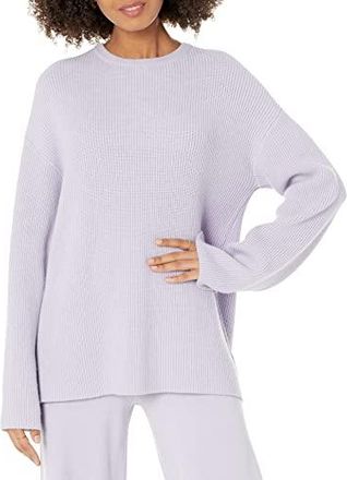 The Drop Womens Carter Super Soft Essential Crewneck Sweater, Malachite 