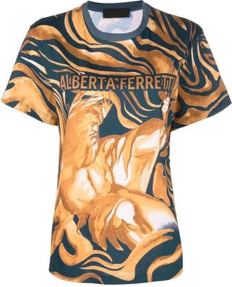 Alberta Ferretti Donna, Top, Multicolore, M, new