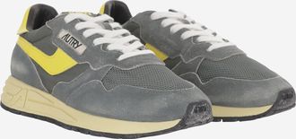 Autry Mens Sneakers Reelwind Low Dark Green Leather Trainers
