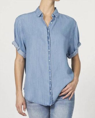 Dear John Denim Benning Top In Bleached Denim