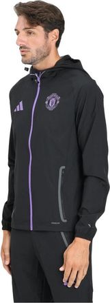 adidas Manchester United Rits Sweater Zwart - Heren - Vesten met rits - Zwart - 2XL - Hoodies & sweatvesten