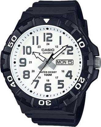 Casio Mens Oversized Sport Watch with White Dial - MRW-210H-7AV