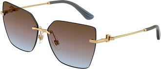 Dolce & Gabbana DG2321 02/48 Womens Sunglasses Gold Size 62