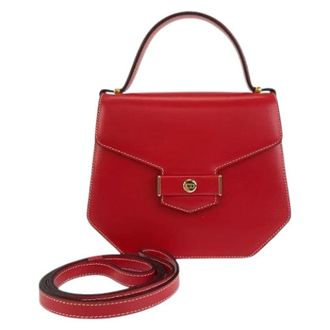 Dior Pre-owned Leather 2way Bag - Dames - Pre-owned - Rood - Maat: ONE Size Leer