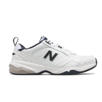 New Balance Mens Mw624 Walking Shoes In White/ Navy