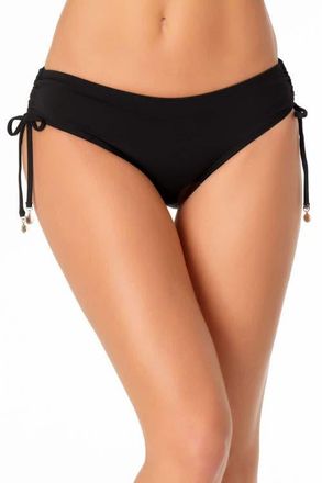 Anne Cole Womens Gradient Floral Side Tie Bikini Swim Bottom in Black at Nordstrom, Size X-Small
