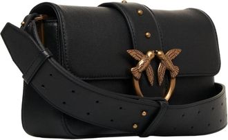 Pinko Pinko Crossbody Bags - Love One Mini Slouchy Fl - Gr. unisize - in Schwarz - f&uuml;r Damen