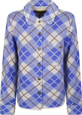 Guest In Residence Overhemden, Dames, Veelkleurig, XS, Dylan Plaid Shirt