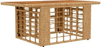 vidaXL Mesa De Jard&iacute;n Elevable Natural 100 X 55 X 37 Cm Vidaxl