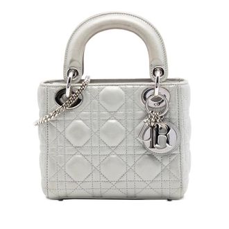 Dior Pre-owned Dior Mini Iridescent Lambskin Cannage Lady Dior Ladies NSRWYU6GHLJDTMP4