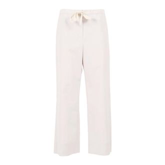 Max Mara Wide Jeans, female, White, Size: 2XS Pantalone Lungo Argento