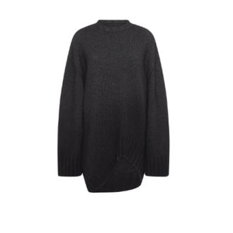 The Attico Knitted Dresses, female, Gray, XS, Ribbed-Knit Mini Dress