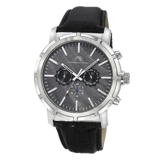 Porsamo Bleu Nyc Chrono Chronograph Quartz Black Dial Mens Watch 1281ANYL