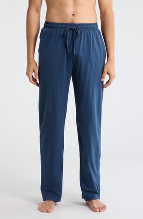 Majestic International Cotton Jersey Pajama Pants in Sky Blue at Nordstrom Rack, Size Small