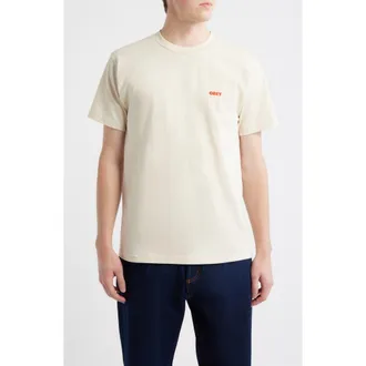 Obey Love In A Void Graphic T-Shirt in Cream at Nordstrom, Size Medium