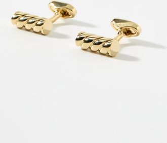 Mon Art Mens Twisted cylinder cufflinks