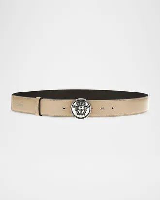 Versace Medusa Leather Belt