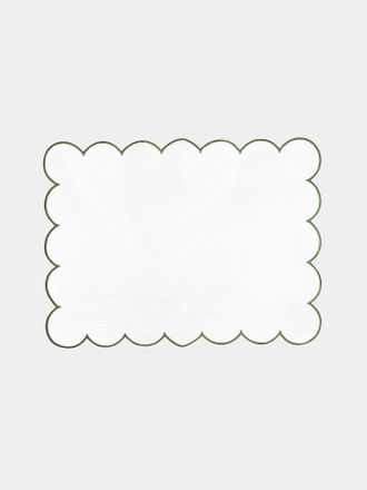 Angela Wickstead Home Diletta Scalloped Linen Placemats (Set of 4)