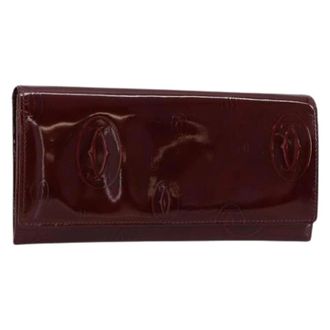 Cartier Pre-owned Wallets, female, Red, Size: ONE SIZE Pre-owned Vintage Long Wallet