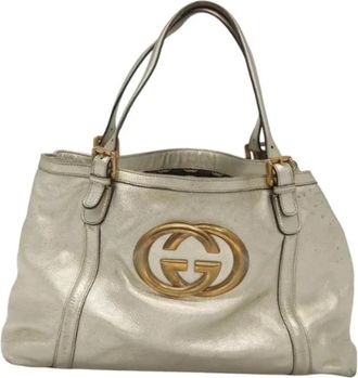 Gucci Pre-owned Leather gucci-bags - Dames - Vintage Shopper - Geel - ONE Size - Leer - Vintage