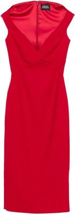 Solace London Midi Dresses, female, Red, Size: 2XS Solace London Dresses