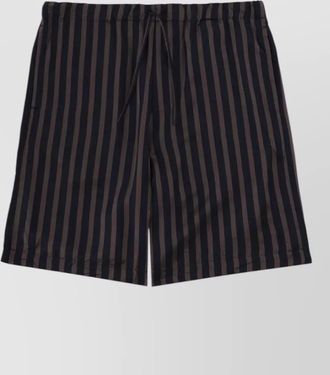 Dries Van Noten striped shorts elastic waistband back pocket