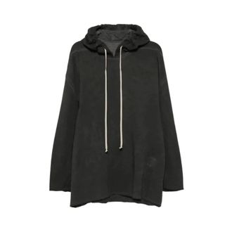 Rick Owens Peter Hoodie - Heren - Sweatshirts & Hoodies - Grijs - Maat: M Katoen