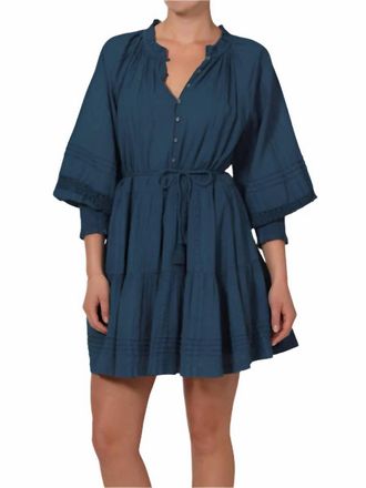 Cleobella Meadow Mini Dress In Navy