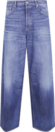 Haikure Wide Jeans - Heren - Loose Fit Jeans - Blauw - W34 - Jeans