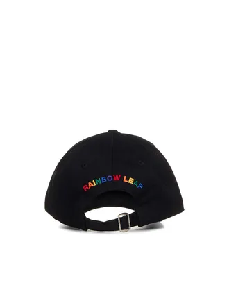 Dsquared2 BCM071805C000022124 Rainbow Leaf Logo Baseball Cap - Black
