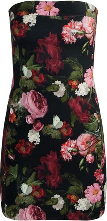 Alice & Olivia Abito corto Kelly a fiori - Nero