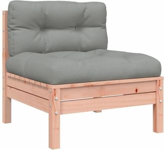 vidaXL Sof&aacute; Jard&iacute;n Sin Reposabrazos Con Cojines Madera Maciza Douglas Vidaxl