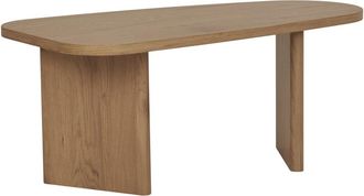 Moloo Mesa de centro con acabado en madera oscura 50x100 cm