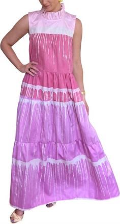 Busayo Itiola Mock Maxi Dress In Pink