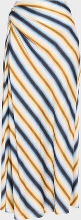A.L.C. Jean Stripe Column Skirt