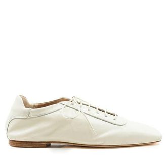 Andrea Gomez Antonia Full Leather Oxford in White at Nordstrom, Size 36.5