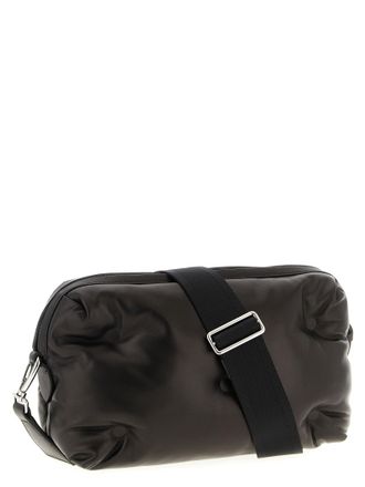 Maison Margiela Mens Black Lambskin Crossbody Bag
