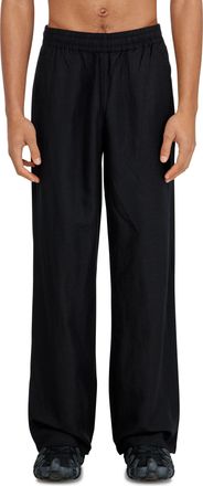 Diesel Linen-blend pants - Pants - Unisex - Black