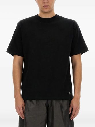 Aïe crew-neck cotton T-shirt - men - Cotton - L - Black