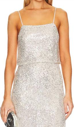 Enza Costa Sequin Cami In Nude