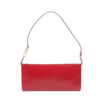 Ferragamo Pre-owned Shoulder Bags, female, Red, Size: ONE SIZE Pre-owned Leather Shoulder Bag 212306