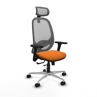 Piqueras y Crespo Silla Ergon&oacute;mica Piqueras Y Crespo Cilanco Gris Cuero Sint&eacute;tico