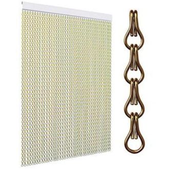 OEM Chico Ponce Cadena Aluminio Anodizado Bronce 100mt Bolsa, Cadena De Aluminio Anodizadocolor Broncebolsa De 100 Metrosancho Aproximado 12mmpara Confecc