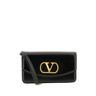 Valentino Garavani Black Leather Clutch