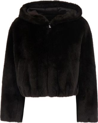 Pinko Faux Fur & Shearling Jassen - Dames - Jassen - Bruin - S - Jassen