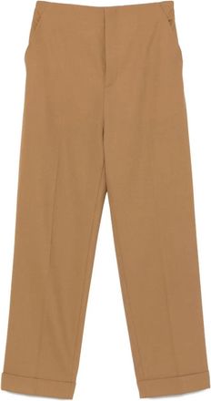 Alberta Ferretti Straight-Leg Tailored Pants with Mid-Rise Waist