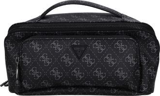 Guess Milano Eco Beauty Case - Heren - Handtassen - Zwart - ONE Size - Leer - Tassen